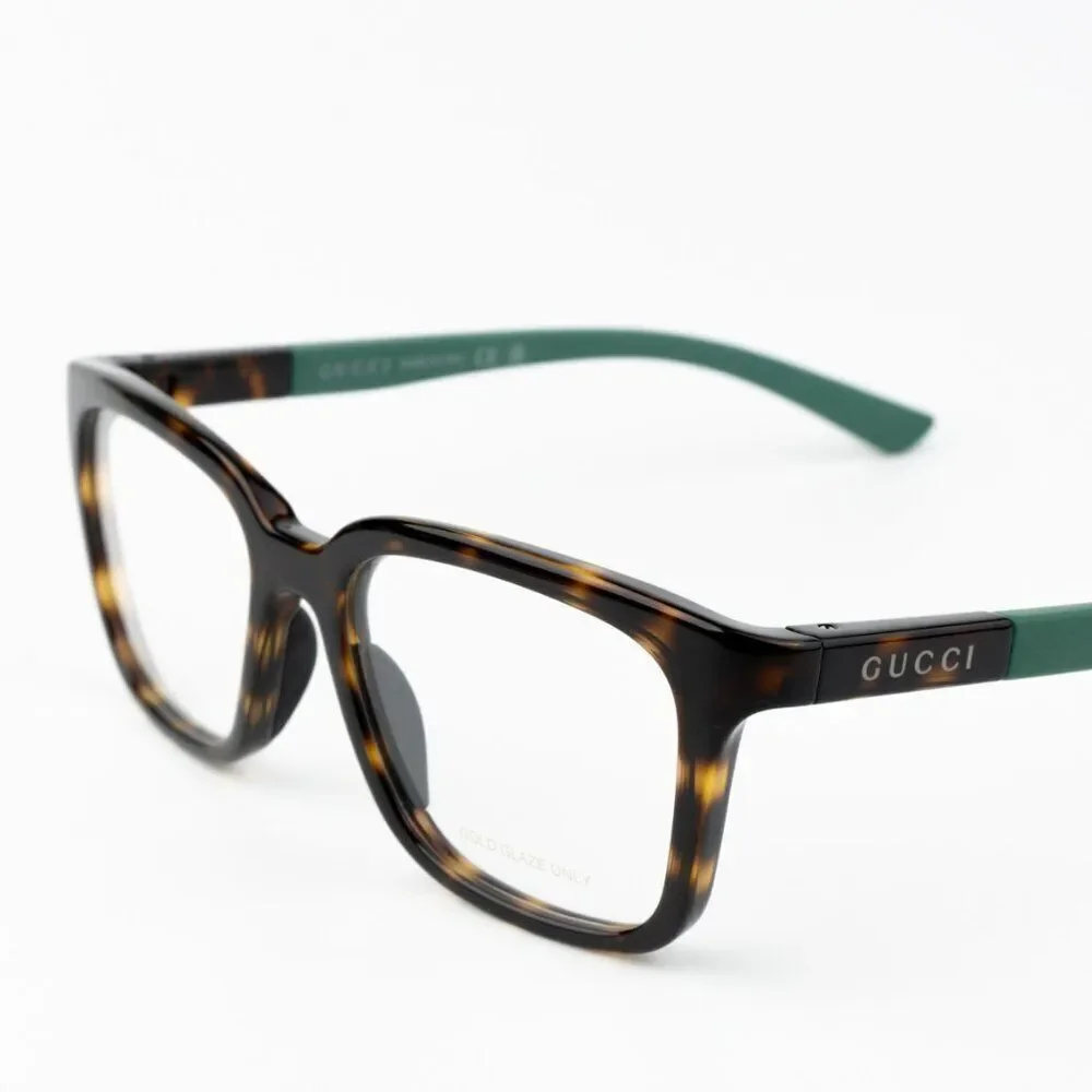 NEW Gucci GG1738O 003 Havana Green Unisex Square Eyeglasses GG 1738O